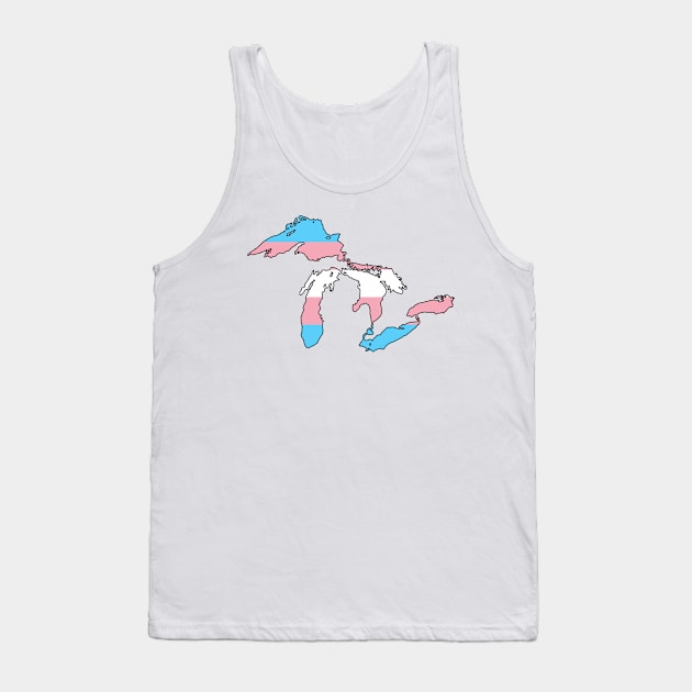 Great Lakes Trans Pride! Tank Top by somekindofguru